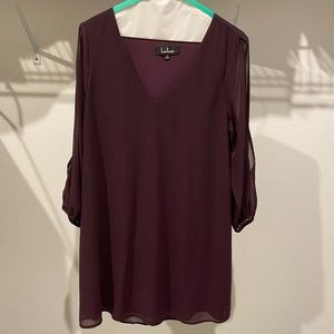 Lulu’s Shifting Dears Long Sleeve Dress